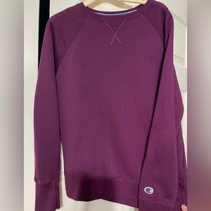 Women’s champion plum crewneck size medium